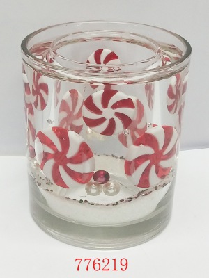 Double Layer Glass Holder Birthday,Decal,GLass,Candle