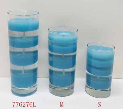 Glass Filled Two Layer Jelly Candle玻璃灌双层果冻蜡 Glass,Filled,Layer,Jelly,Candle,玻璃,双层,果冻