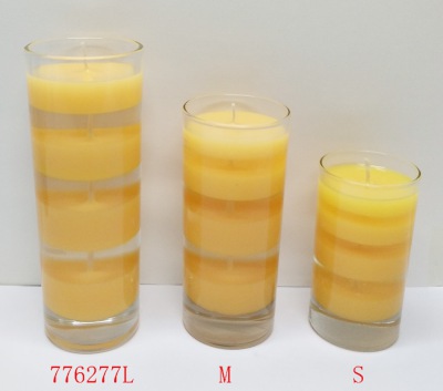Glass Filled Two Layer Jelly Candle玻璃灌双层果冻蜡 Glass,Filled,Layer,Jelly,Candle,玻璃,双层,果冻