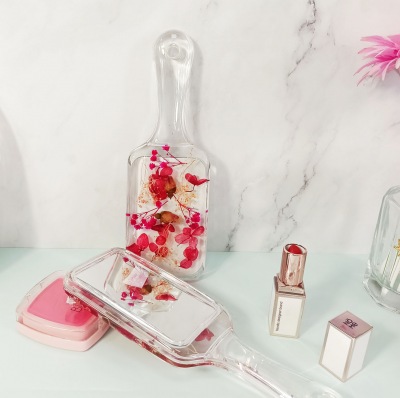 Acrylic Hand Carry Mirror Metal,Holder