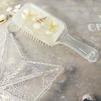 Acrylic Square Hair Brush Paddle Holder  Round,Leopard,Glass,Candle