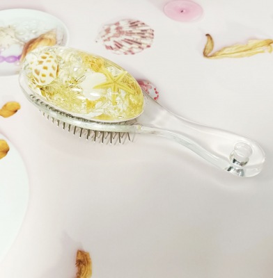 Acrylic Round Hair Brush Leopard,Glass,Candle